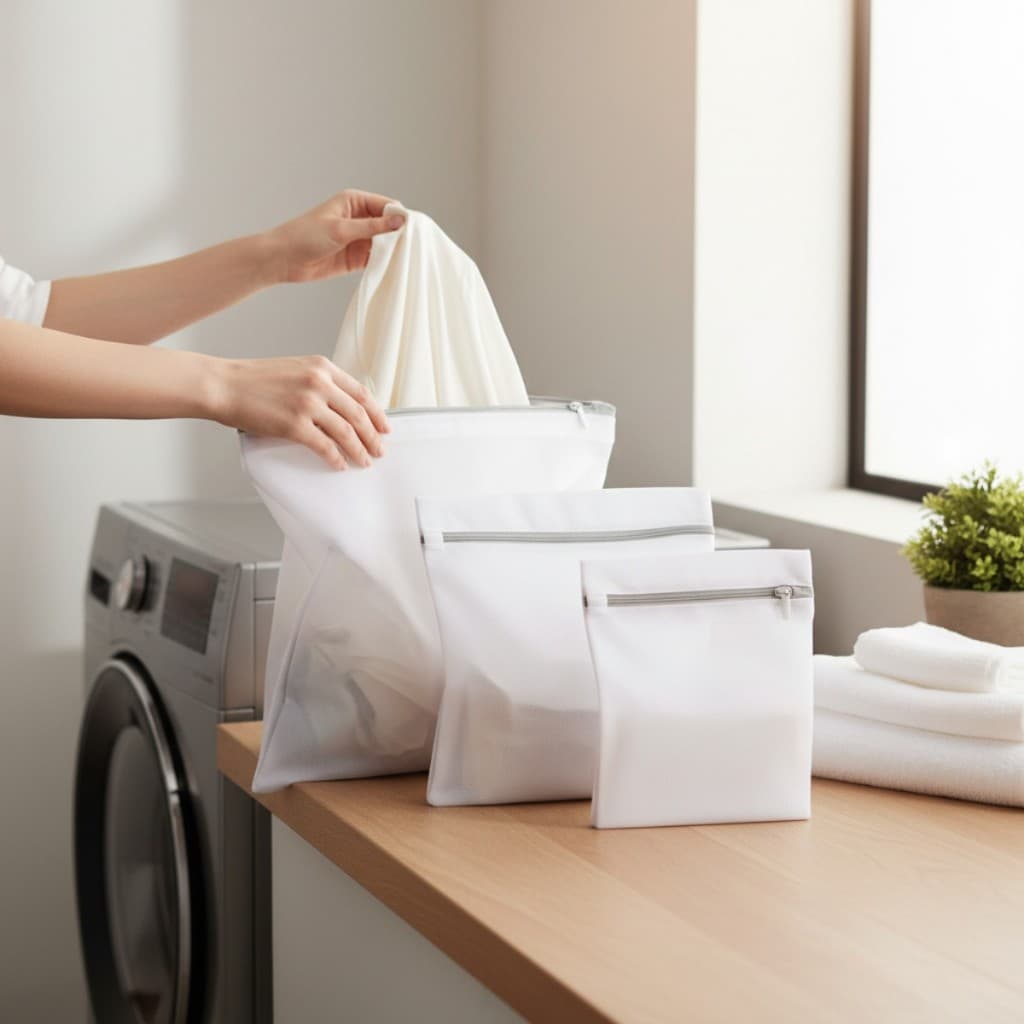 Kit 3 Sacos Para Lavar Roupas Delicadas Com Zíper Reforçado premium