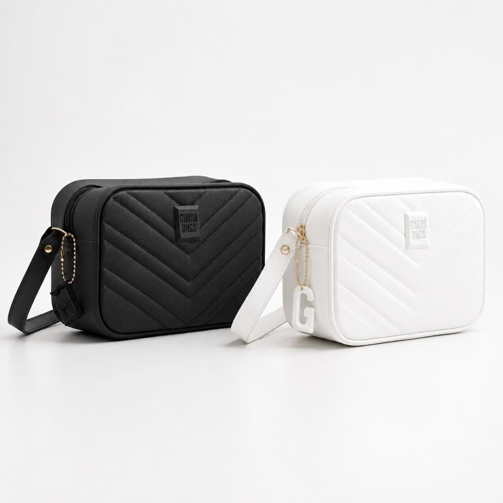 Kit 2 Bolsa Feminina Casual Transversal Berlim Moderna Elegante Básico - Promoção Envio Imediato