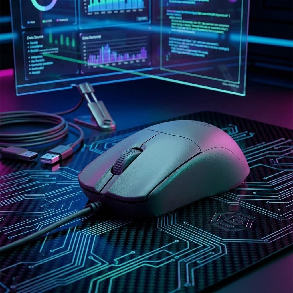 Mouse Office TGT OM75 USB 1200 DPI 3 Botões Ergonômico Para PC Notebook