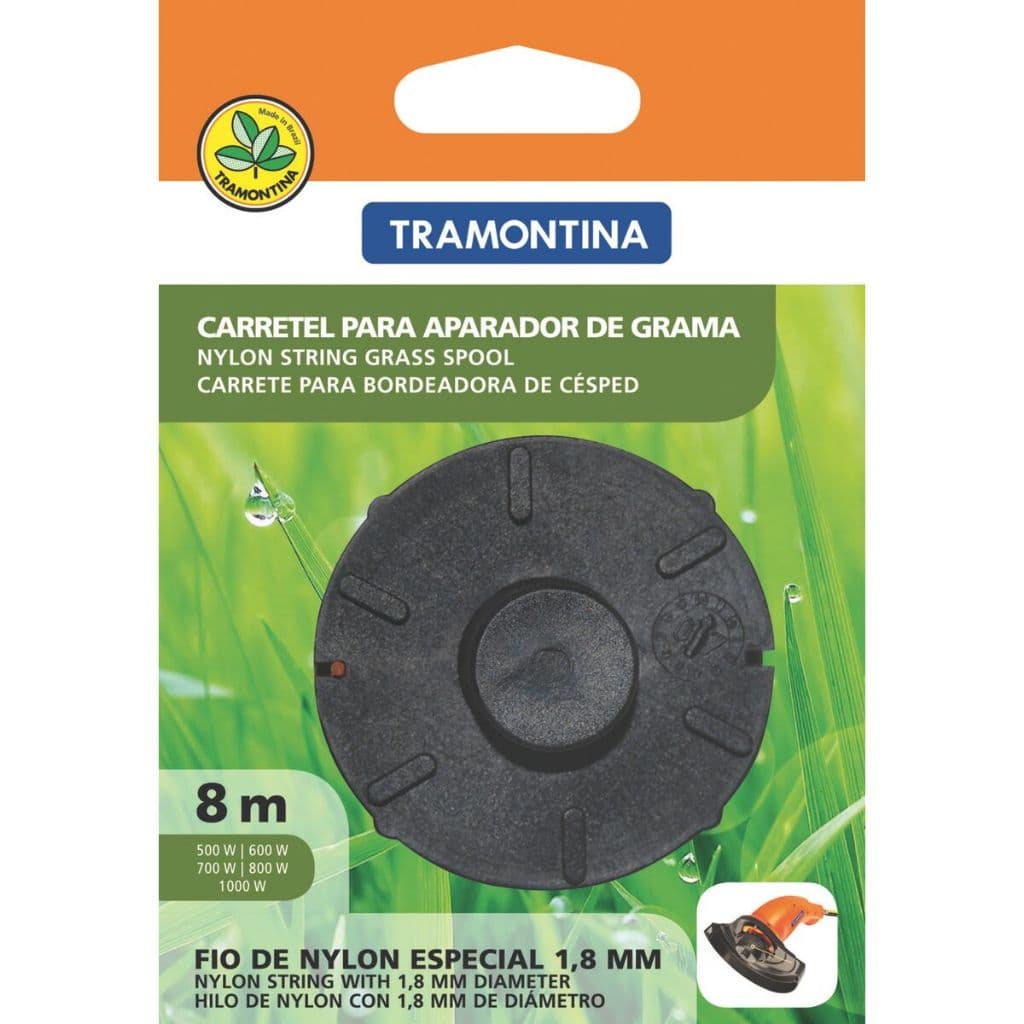 Carretel com Fio de Nylon 1,8mm x 8m Tramontina Original para Aparador de Grama