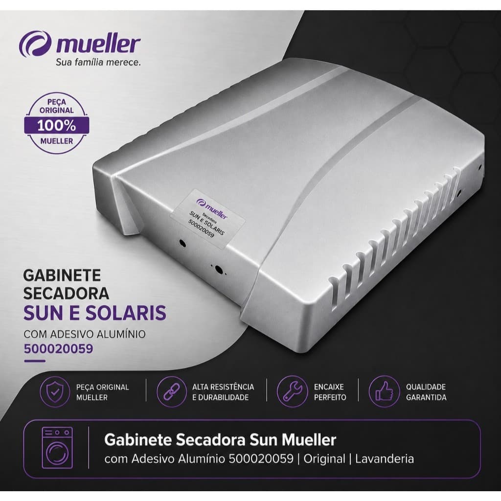 Gabinete Secadora Sun Mueller com Adesivo Alumínio 500020059 | Original | Lavanderia