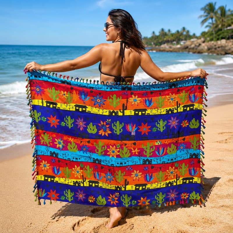 Canga saída de praia Cacto !!