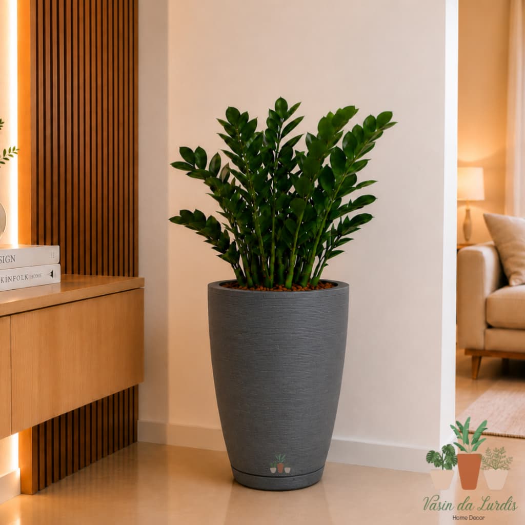 Vaso De Planta com altura de 44 Cm, Sala Varanda Jardim. Ideal para ambientes internos e externo.