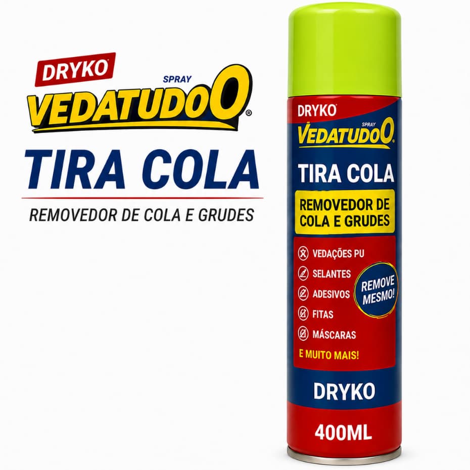 Spray Tira Cola Removedor Pu Silicones Vedatudo Dryko 400ml Dryko