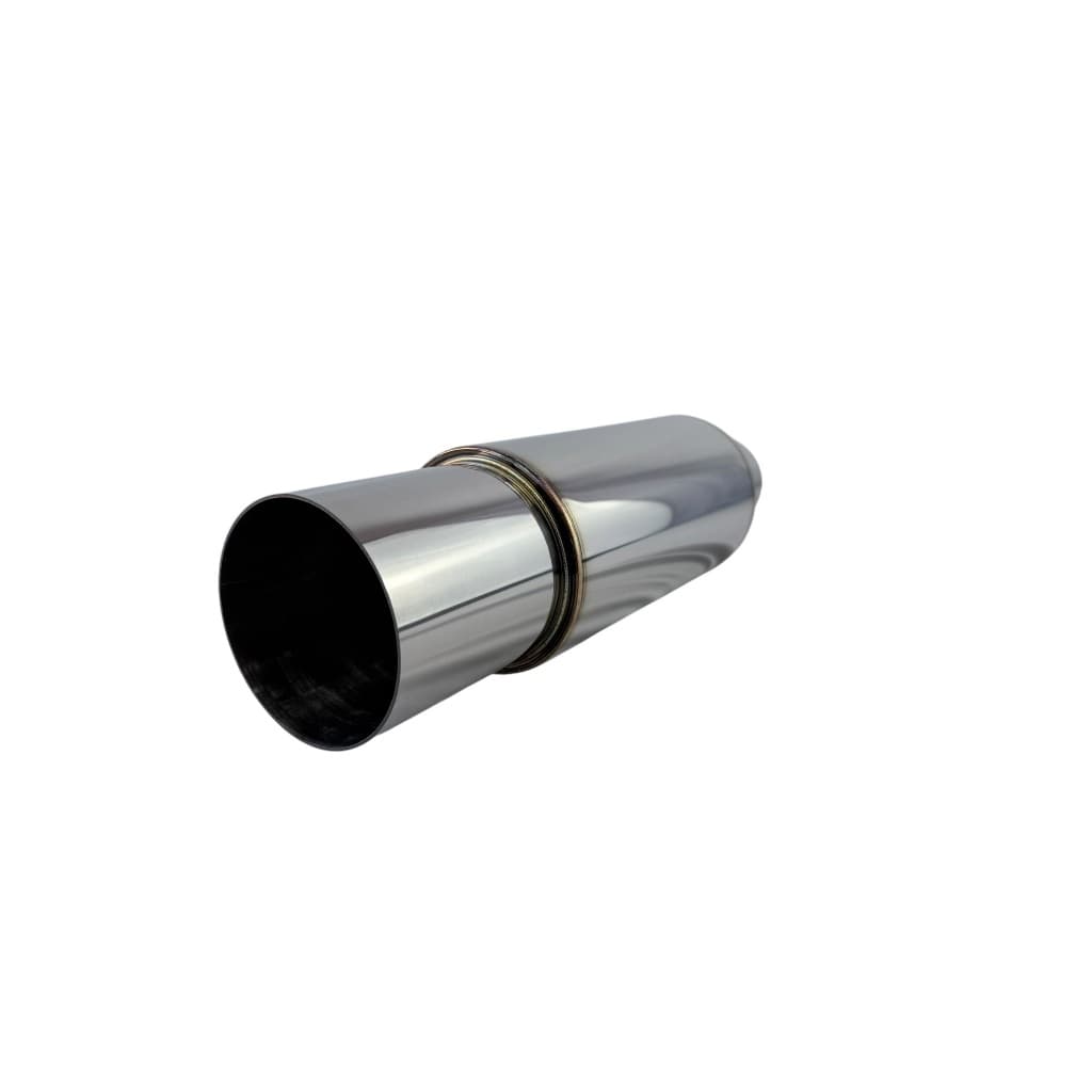Abafador Esportivo Reto 3,5 Polegadas Inox Escapamento Cromada