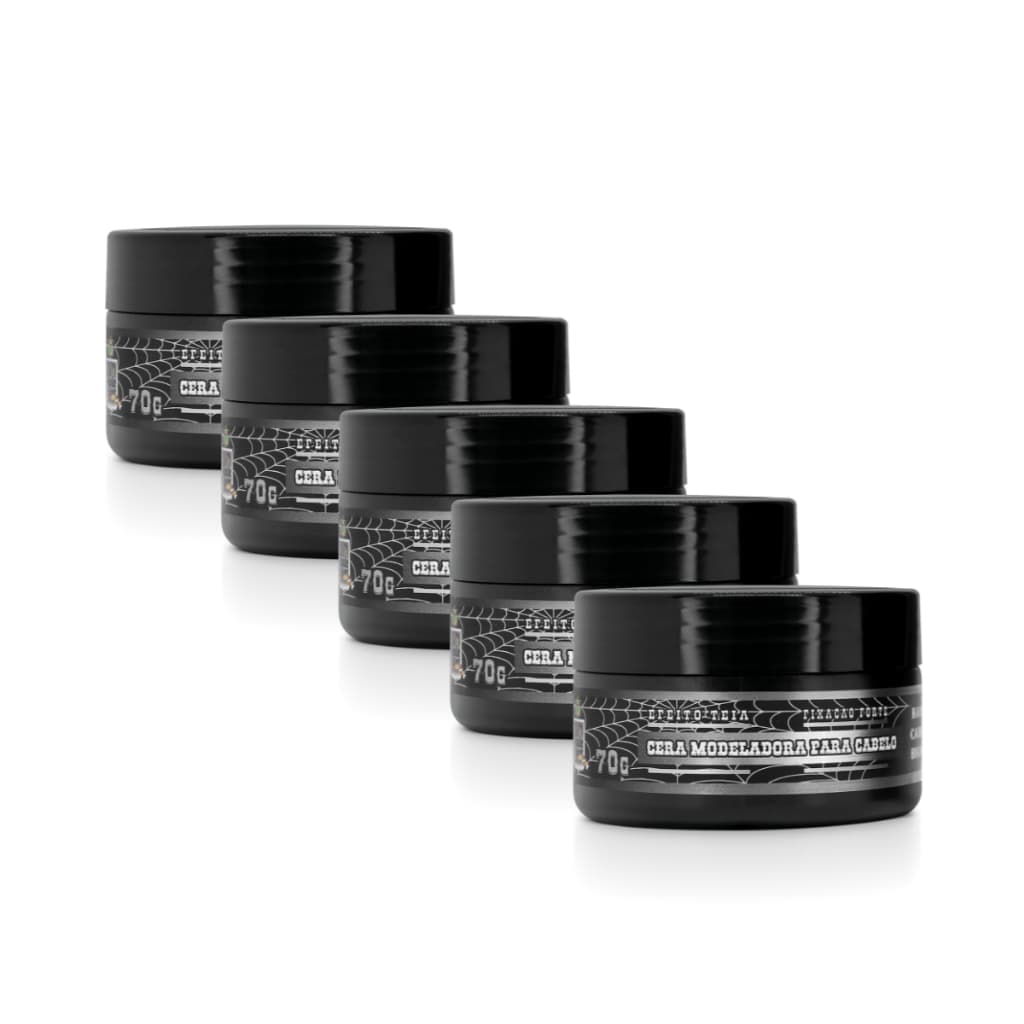 Kit Still Life Pomada Cera Modeladora Efeito Teia 70g Fixação Forte 5 Unidades