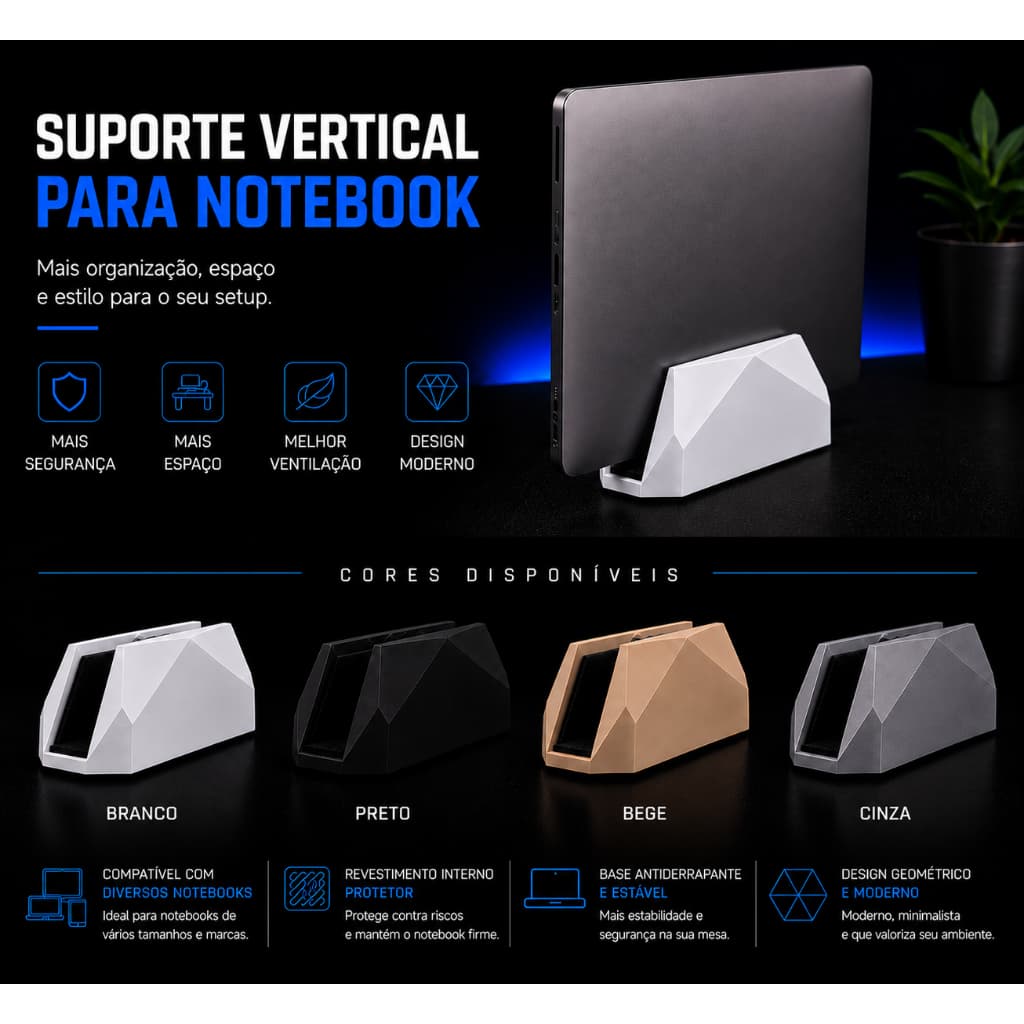 Suporte Vertical Para Notebook