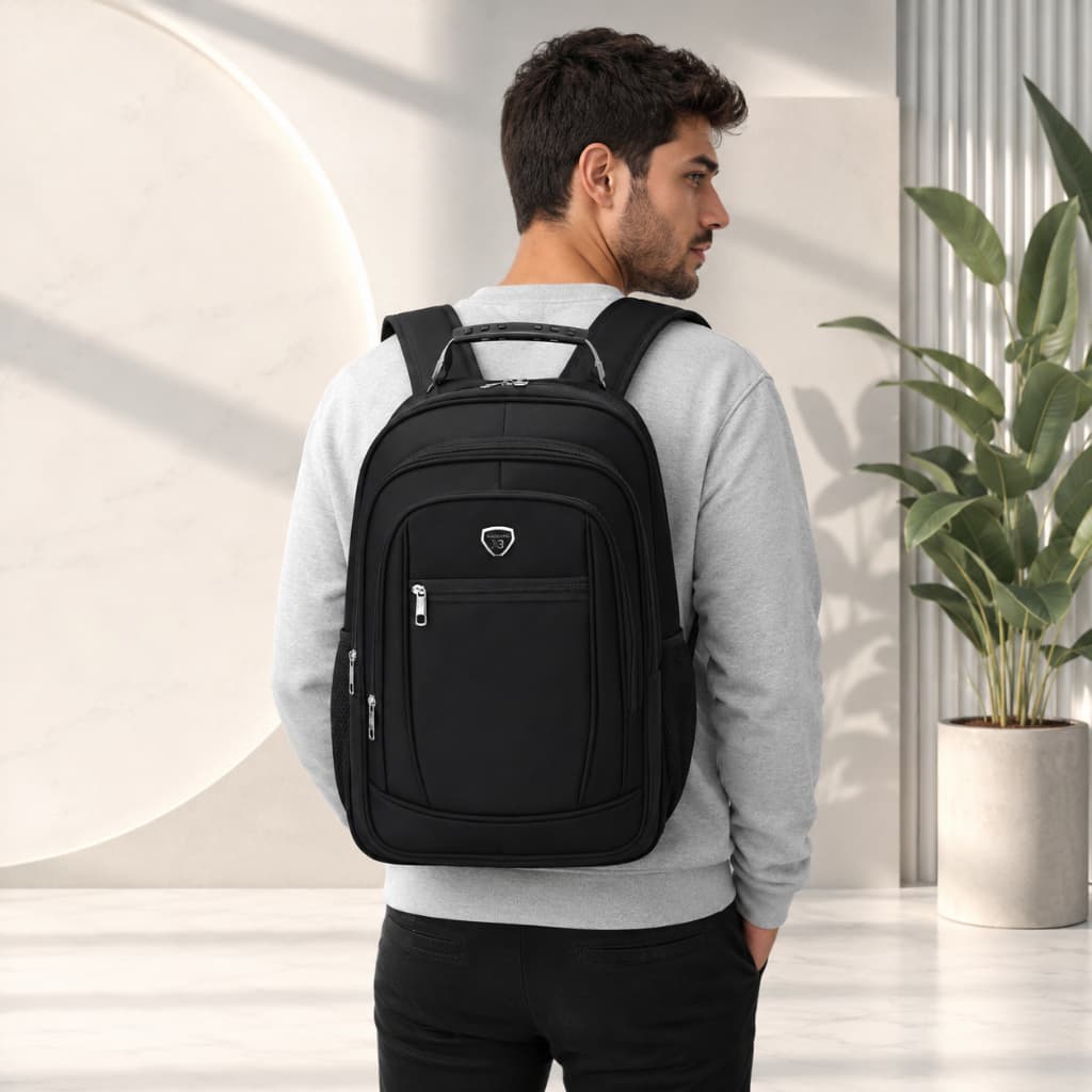 Mochila Masculina Espaçosa Reforçada Notebook Grande Resistente Faculdade Escola Trabalho Viagem