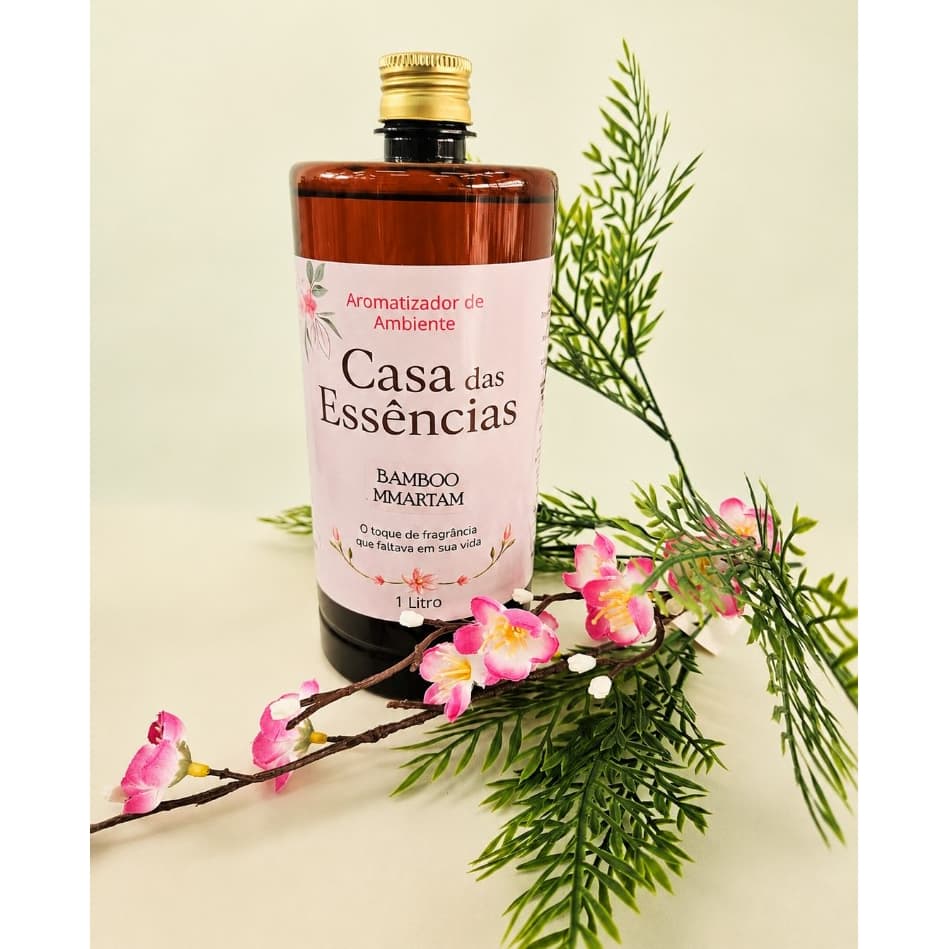 Aromatizador de Ambientes 500ml 1 Litro Premium Difusor de Varetas Casa Perfumada Lavabo  Chá Branco Bamboo Lavanda