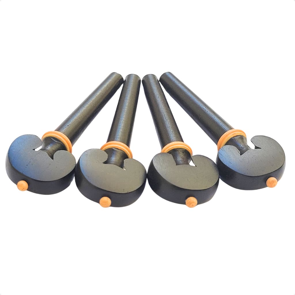 Cravelha Viola Arco 4/4 - 3/4 Èbano Indiano Hill Coração Rosewood Olho de Paris Kit 04 Peças - Selecione