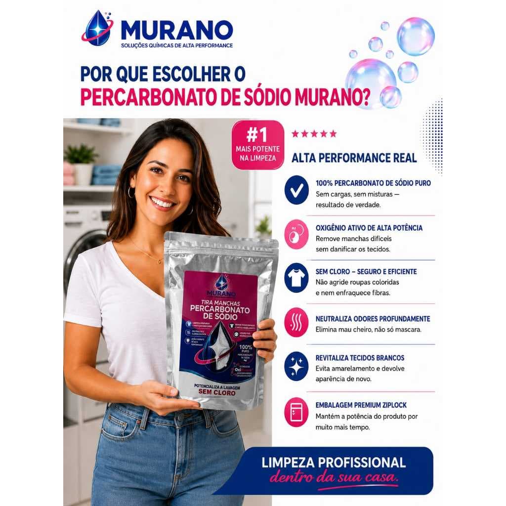 Percabonato de Sódio Alvejante Branqueador