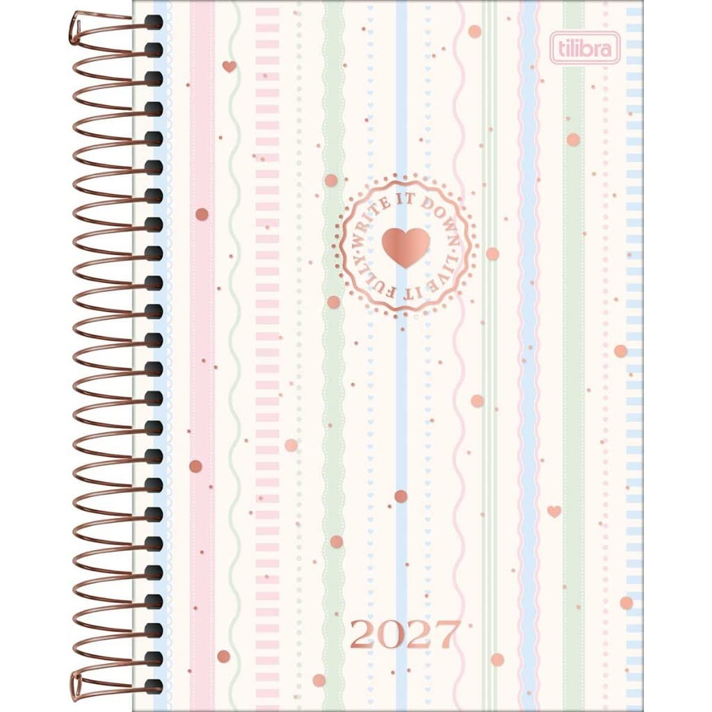 Agenda 2027 Diaria Soho Espiral Tilibra 176 Folhas