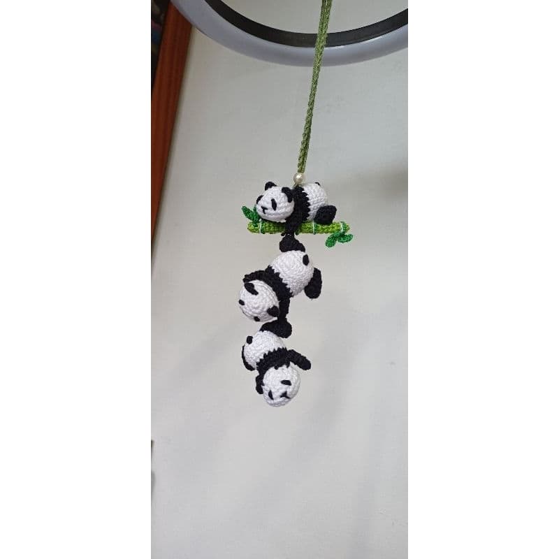 panda amigurumi para pendurar pandinhas chaveiro de panda boneco personalizados mobili pandinhas chaveiro para carro