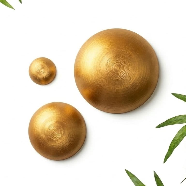 Kit 3 Esferas Decorativa de Parede para Clínicas, Consultórios, Salão de Beleza, Clínica de Estética