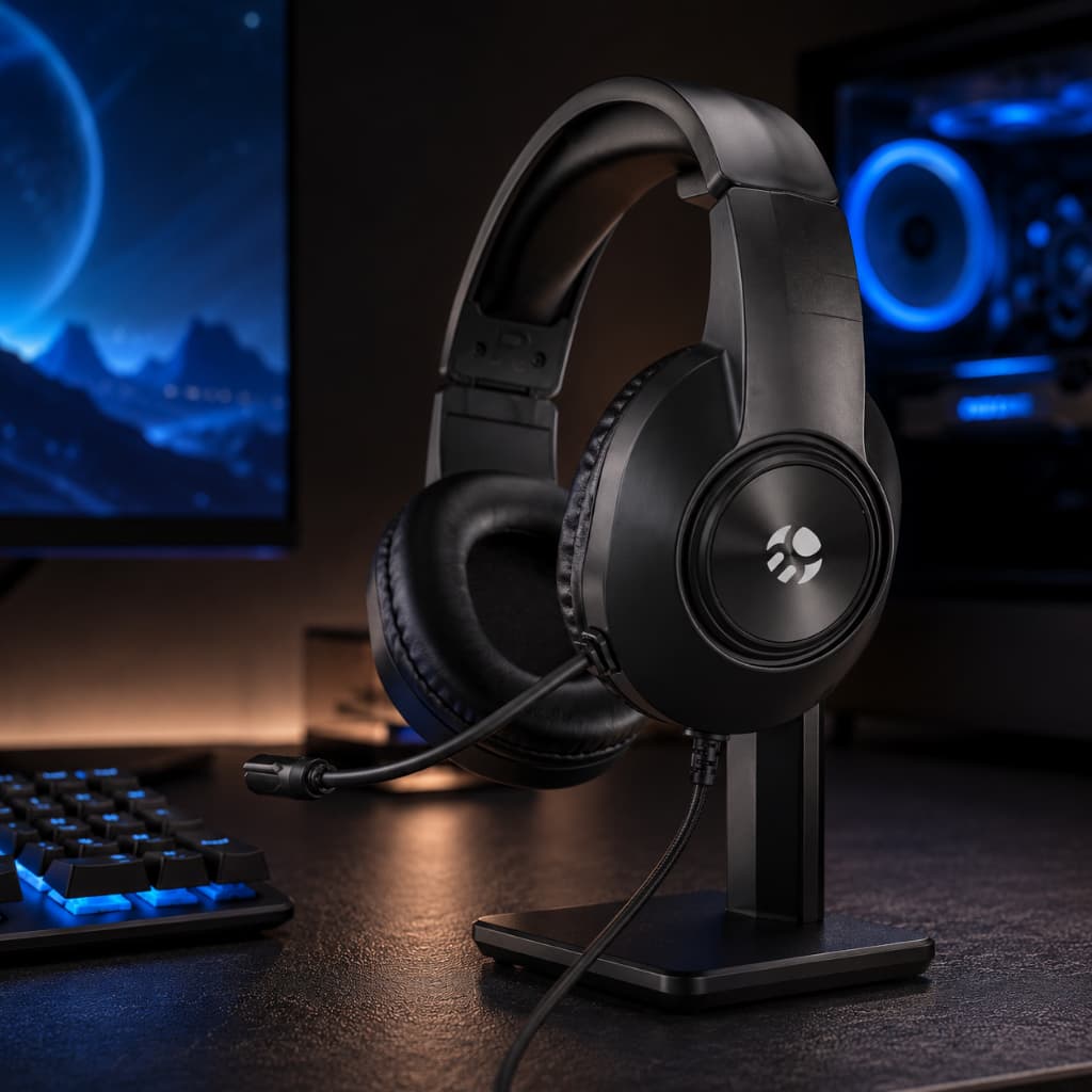 HEADSET PROFISSIONAL COM MICROFONE BLACK MODELO BH03B BLUECASE
