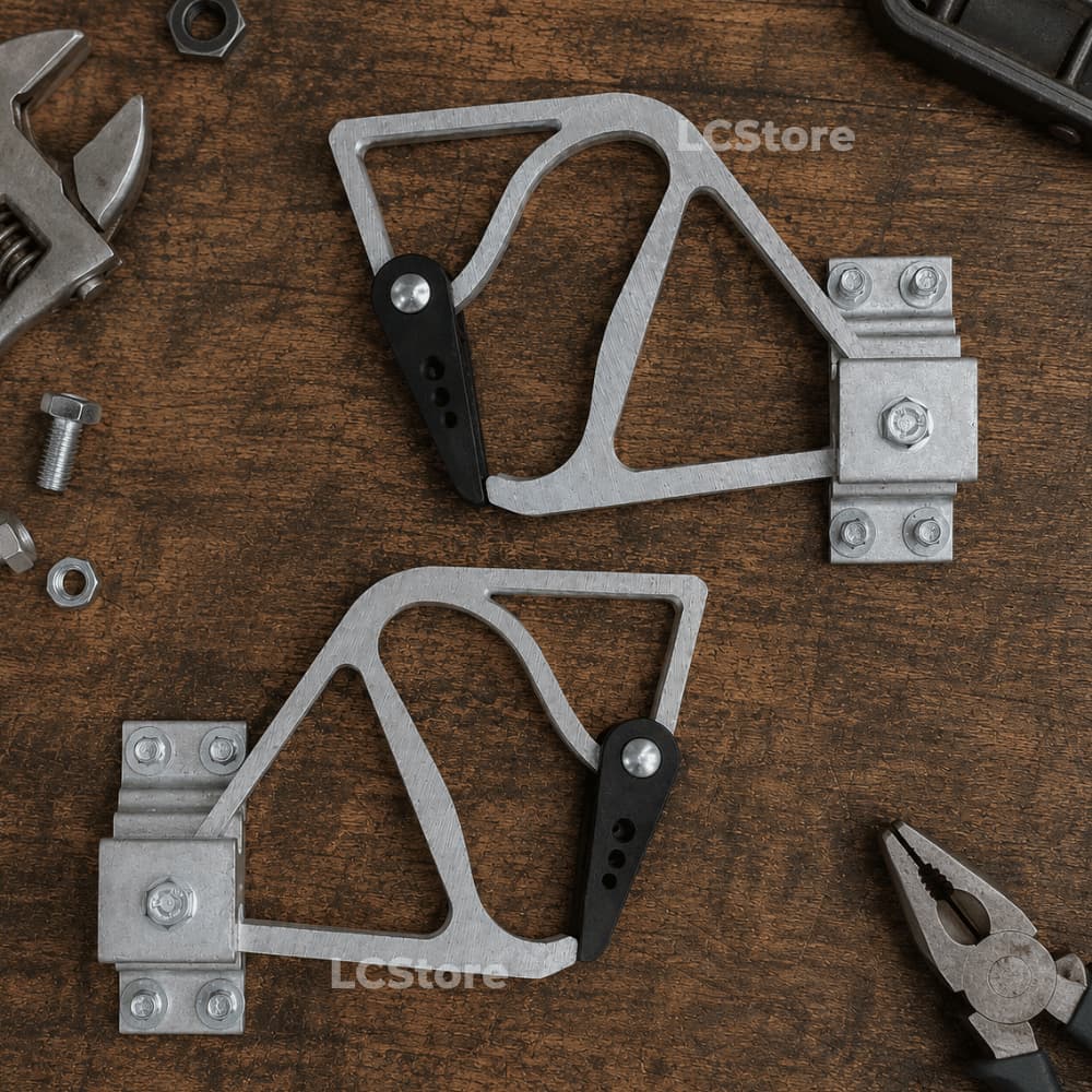 Kit Catraca de Aluminio p/ Escada Extensivel Fibra  Profissional Wbertolo