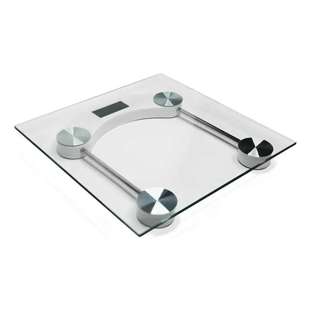Balança Digital Vidro 180kg Quadrada Banheiro Peso 123Útil