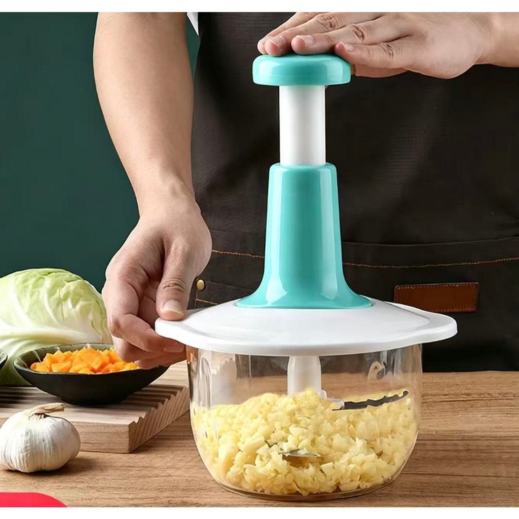 Processador de Alimentos 1.5L Manual com Três Lâminas e Sistema de Segurança