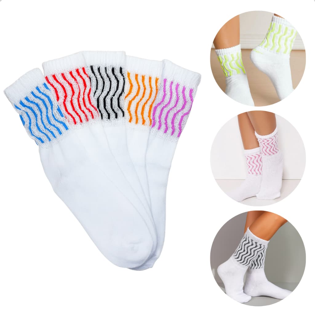 Kit 3 Pares Meias Aerobicas Academia Fitness Yoga Feminino Frio Cano Alto