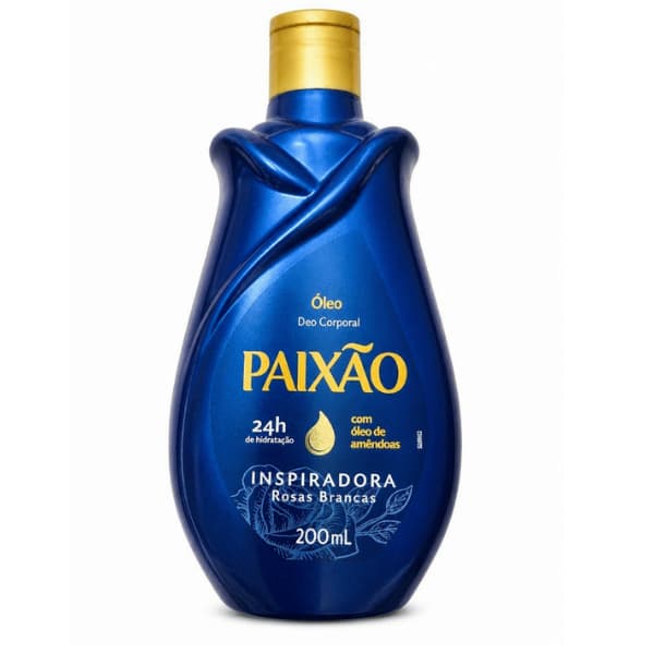 Paixao Rosas Brancas - Óleo 200ml - Loção  200ml - Loção para Mãos 75g - Body Splash 200ml
