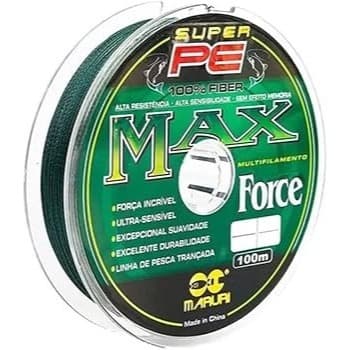 Linha Maruri Super PE Max Force  Verde 100m Multifilamento