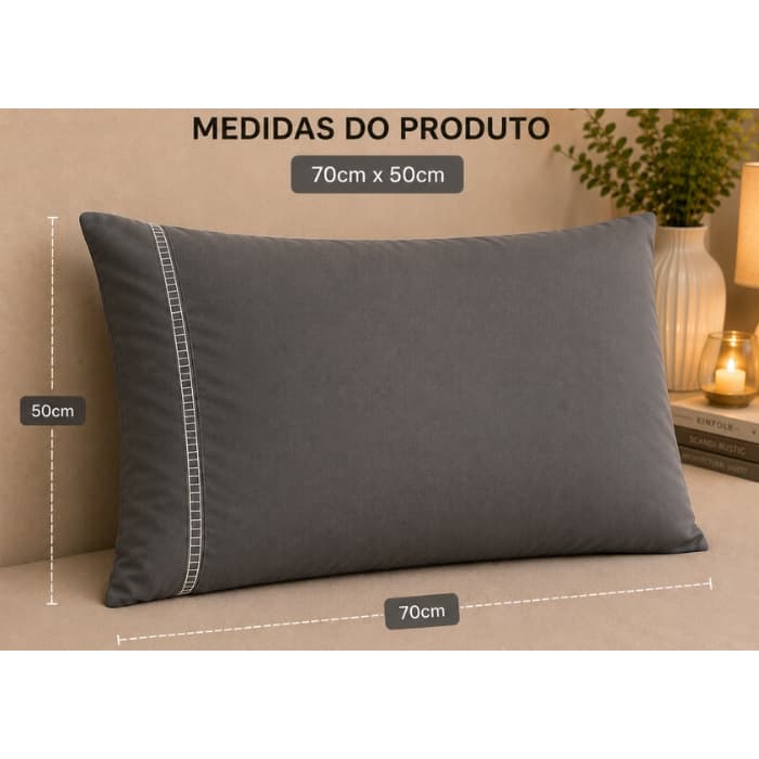 Kit de Fronhas Ponto Palito – Toque Macio e Acabamento Elegante