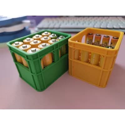 Organizador de Pilhas AA e AAA Porta Pilhas Caixa Organizadora com Base Grátis