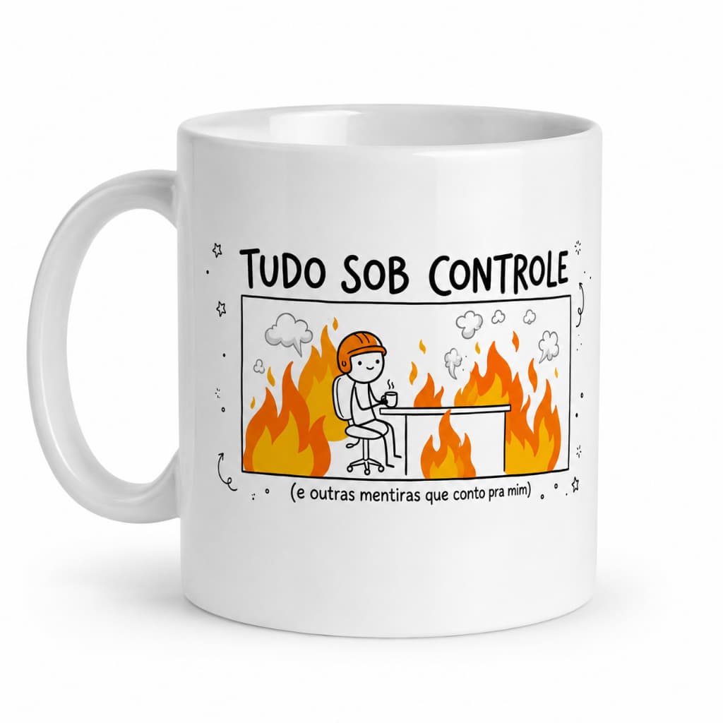 Canecas Divertidas 325ml Cerâmica Branca Frases Engraçadas Café Presente Criativo