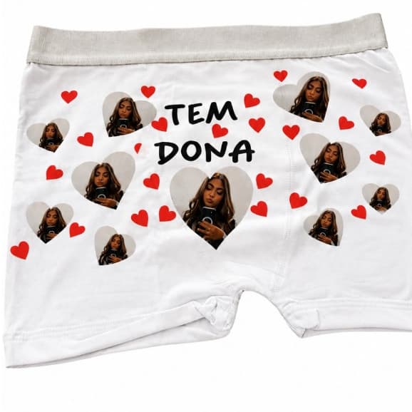 Cueca Personalizada Tem Dona Com Foto Namorada Namorado Presente Top