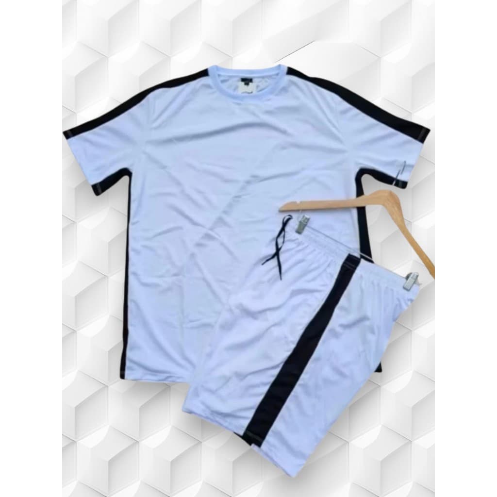Produto Kit Short+Camiseta de Academia Masculino DRYFIT Premium Short+Camisa Malhação Futebol