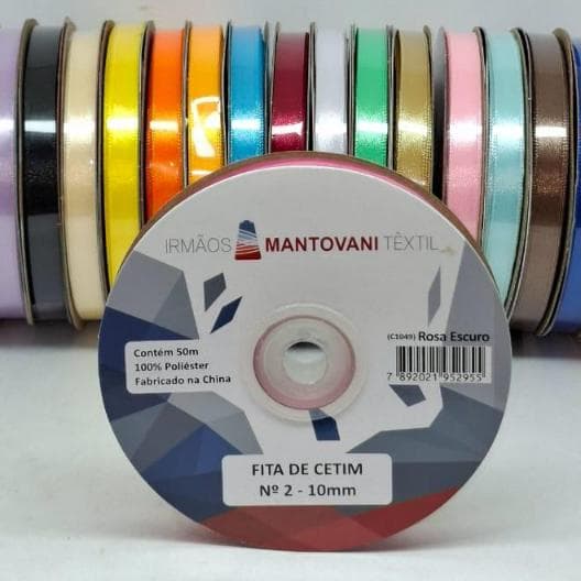 Fita de Cetim - N°2 - 10m - 50m/rolo
