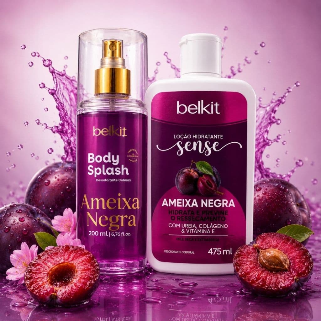 Combo Ameixa Negra Body splash+Hidratante Feminino Premium