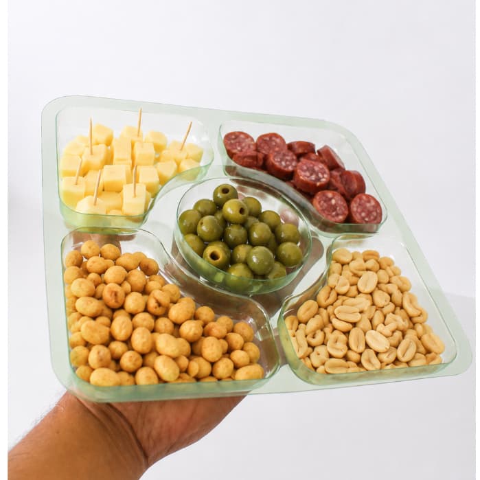 Kit de 8-32 Petisqueira 25X25CM Para Petisco frios salgados Decorativa festa evento vitrine
