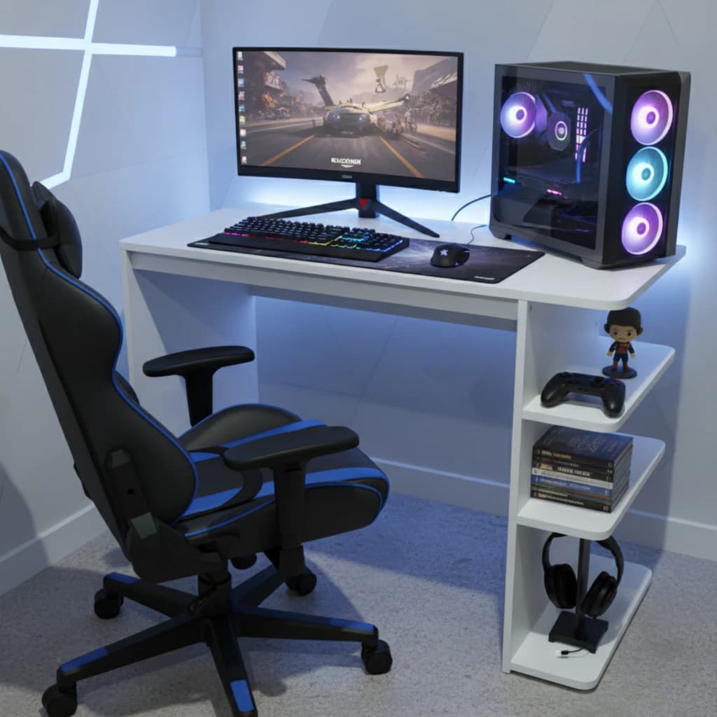 Mesa Para Computador Escrivaninha Escritório Home Office Pc Gamer Estudo Quarto
