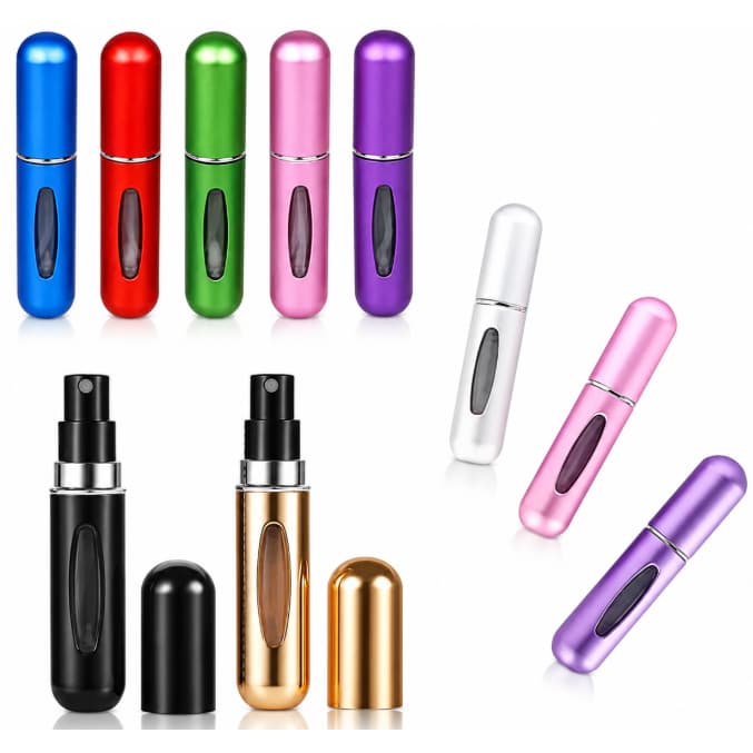 Kit 12 Porta Perfume Decante Frasco 5Ml Amostra Spray Viagem