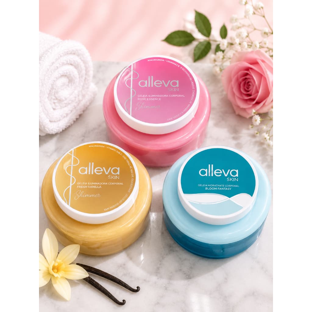 ALLEVA SKIN GELEIA CORPORAL HIDRATANTE E ILUMINADORA 250ML