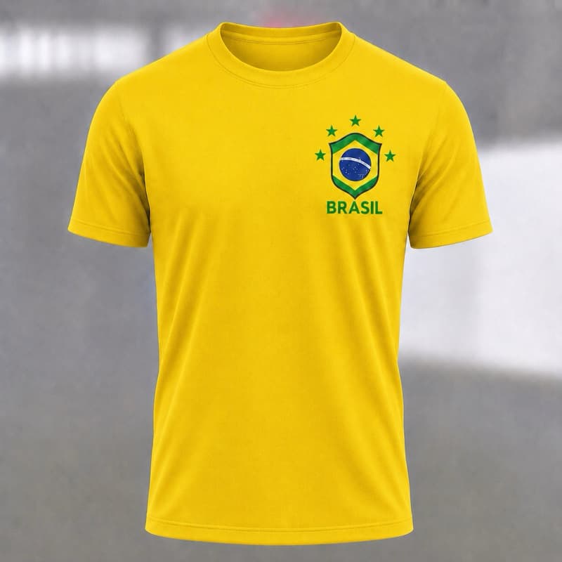 CAMISA DO BRASIL PREMIUM CORRIDA, ACADEMIA E TREINO - ENVIO IMEDIATO