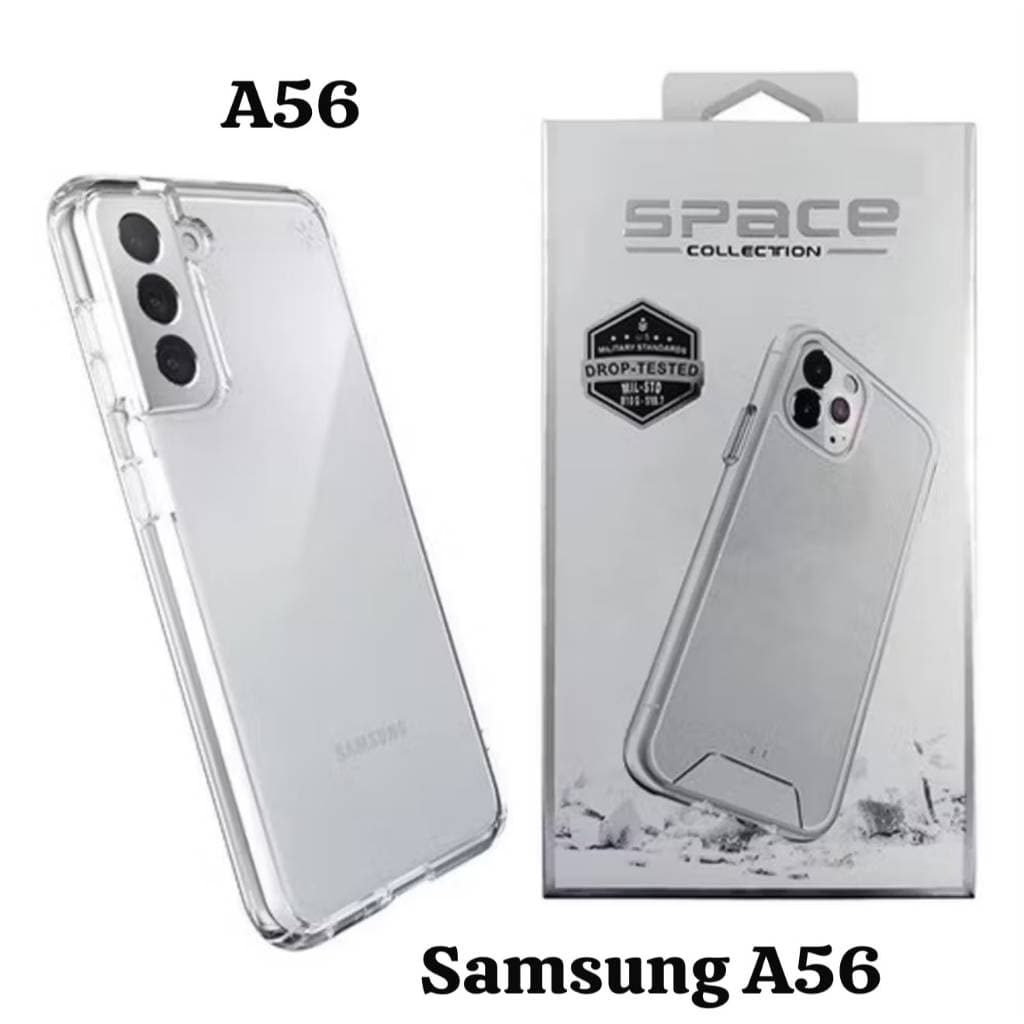 CAPA CAPINHA SPACE COLLECTION TRANSPARENTE P/SAMSUNG A56 ANTISHOCK PROTEÇÃO TOTAL RESISTENCIA
