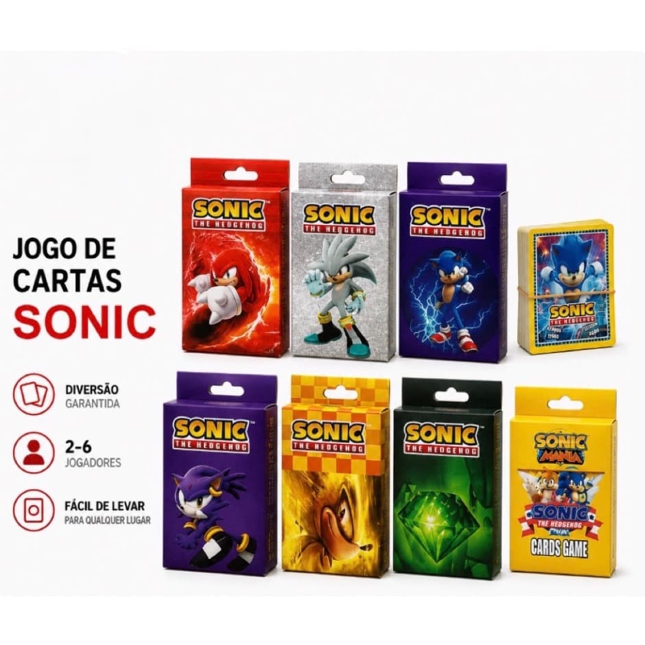 Kit Cartas Sonic The Hedgehog - Diversão Garantida para Toda Família