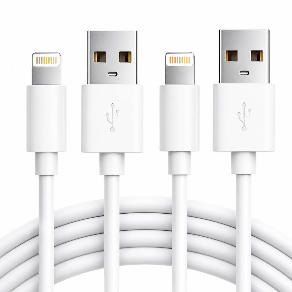 Cabo Lightning para iPhone USB Carregamento Rápido 1M Compatível iOS Sincronização de Dados