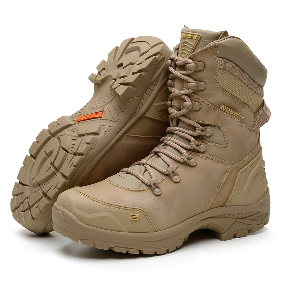 Bota de Segurança Militar Gogowear Areia Botas Tática Para Motociclista Antiderrapante Ultra Resistente Novo Coturno PRF