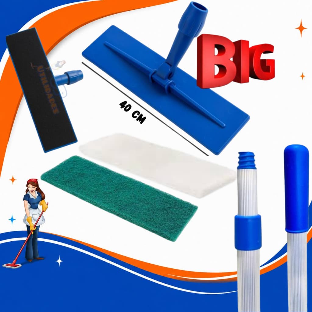 SUPORTE LT BIG ARTICULADO 40 CM COM DUAS FIBRAS  (LEVE E GERAL) COM CABO 1,60 MTS EXTENSOR PROFISSIONAL