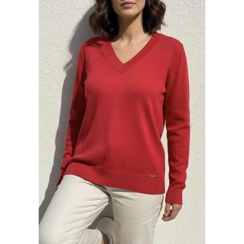 Blusa decote V feminina tamanho M