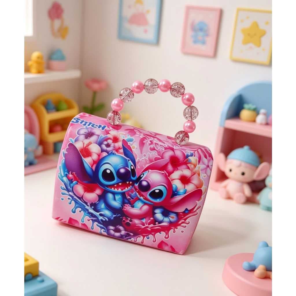 Bolsa infantil para meninas estilosas e blogueiras  patricinhas alça de pérola  e transversal lindas