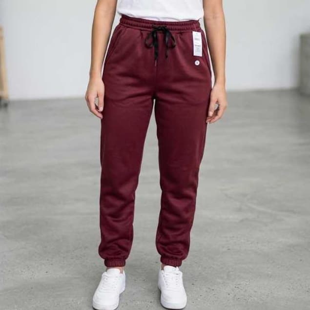 Calça Moletom adulto Unisex Flanelada  bolso lateral Cordão Ajustável com Punho