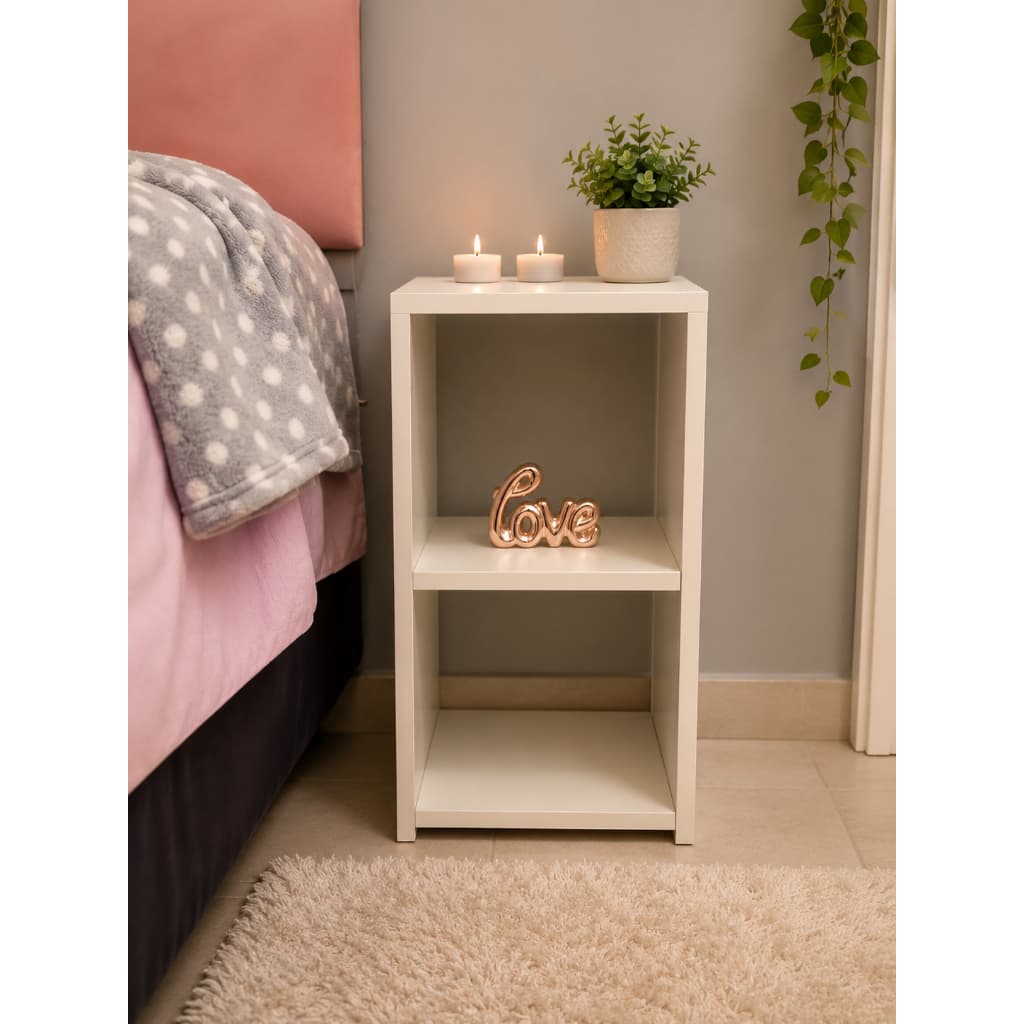 Mesa de Cabeceira / Nicho Branco - Compmovel