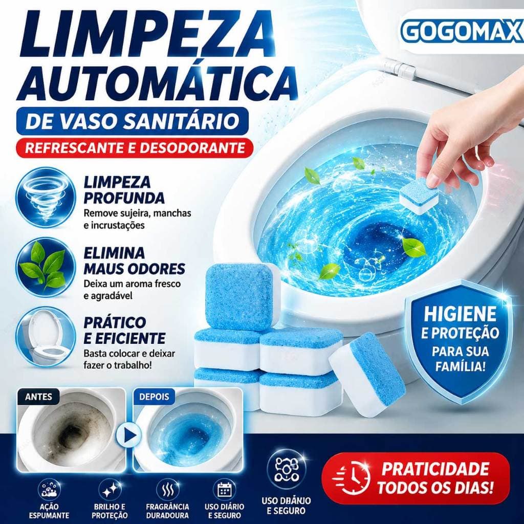 Pastilhas Efervescentes Sanitárias: Eliminam Manchas, Neutralizam Odores e Deixam o Banheiro Perfumado