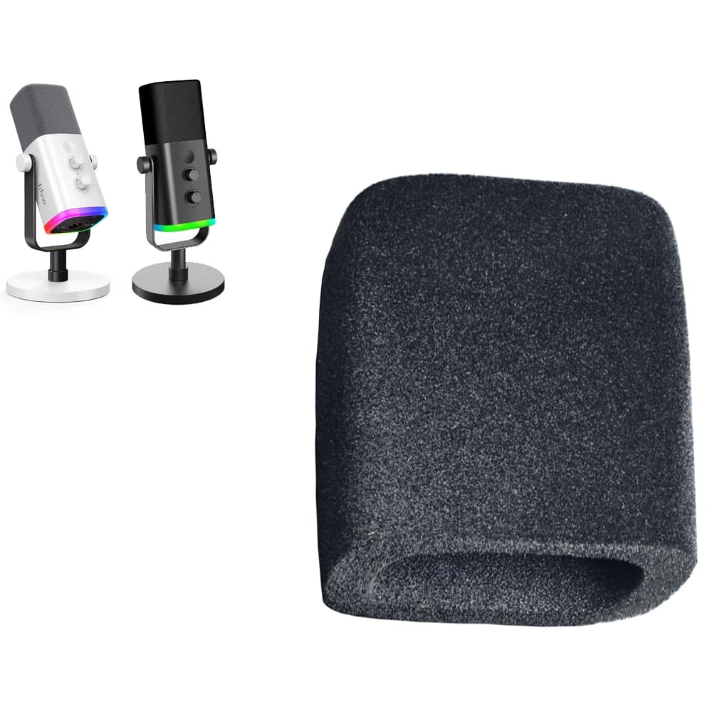 Capinha Espuma pop-filter para microfone Fifine AM8 – cor preta