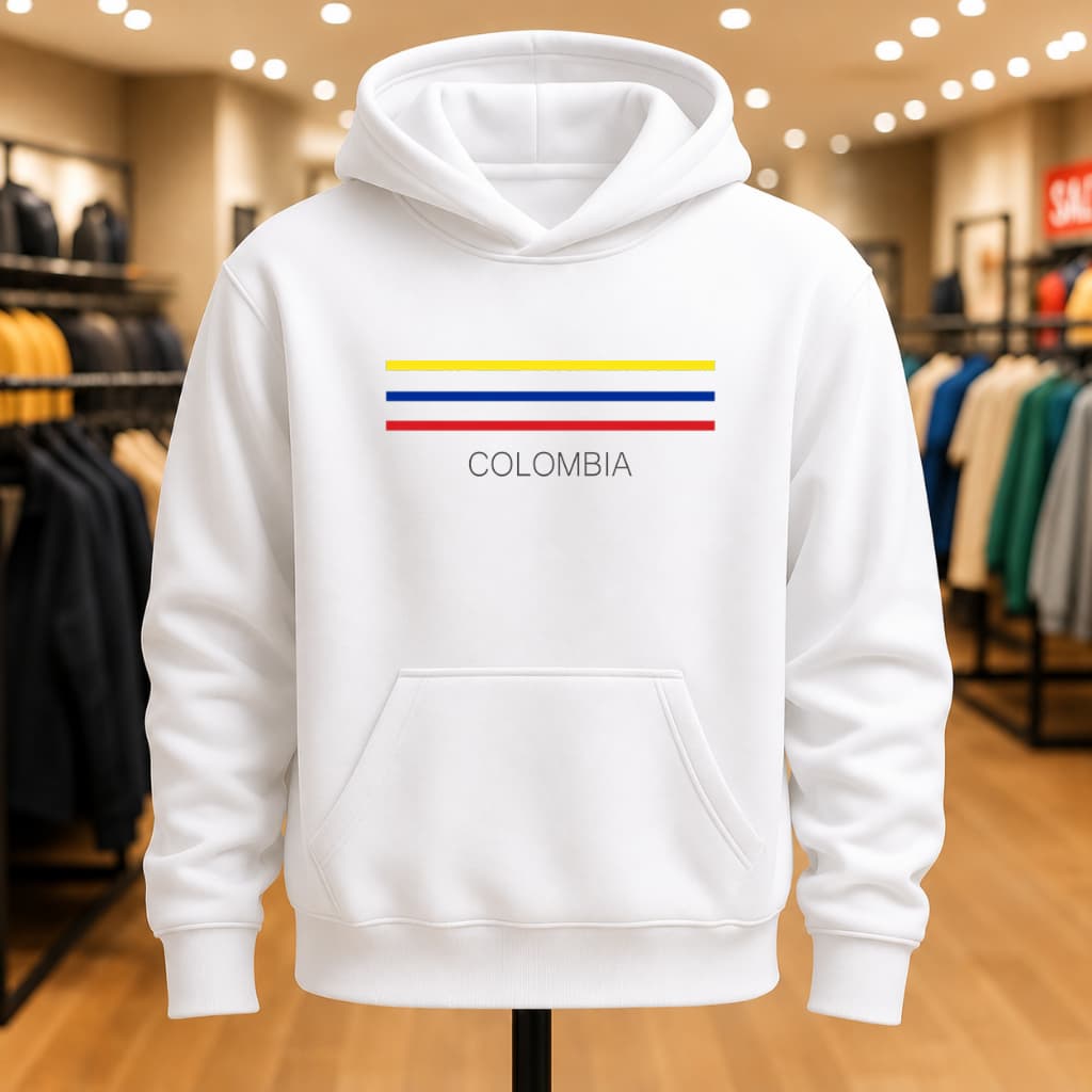Moletom Blusa De Frio Casaco Adequado Colombia 3 Listra