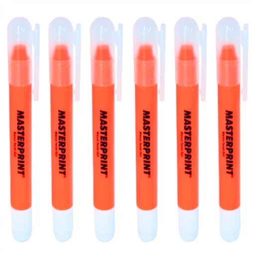Marca Texto Gel Masterprint Caixa C/ 6 Unidades cor Laranja (MP 613)